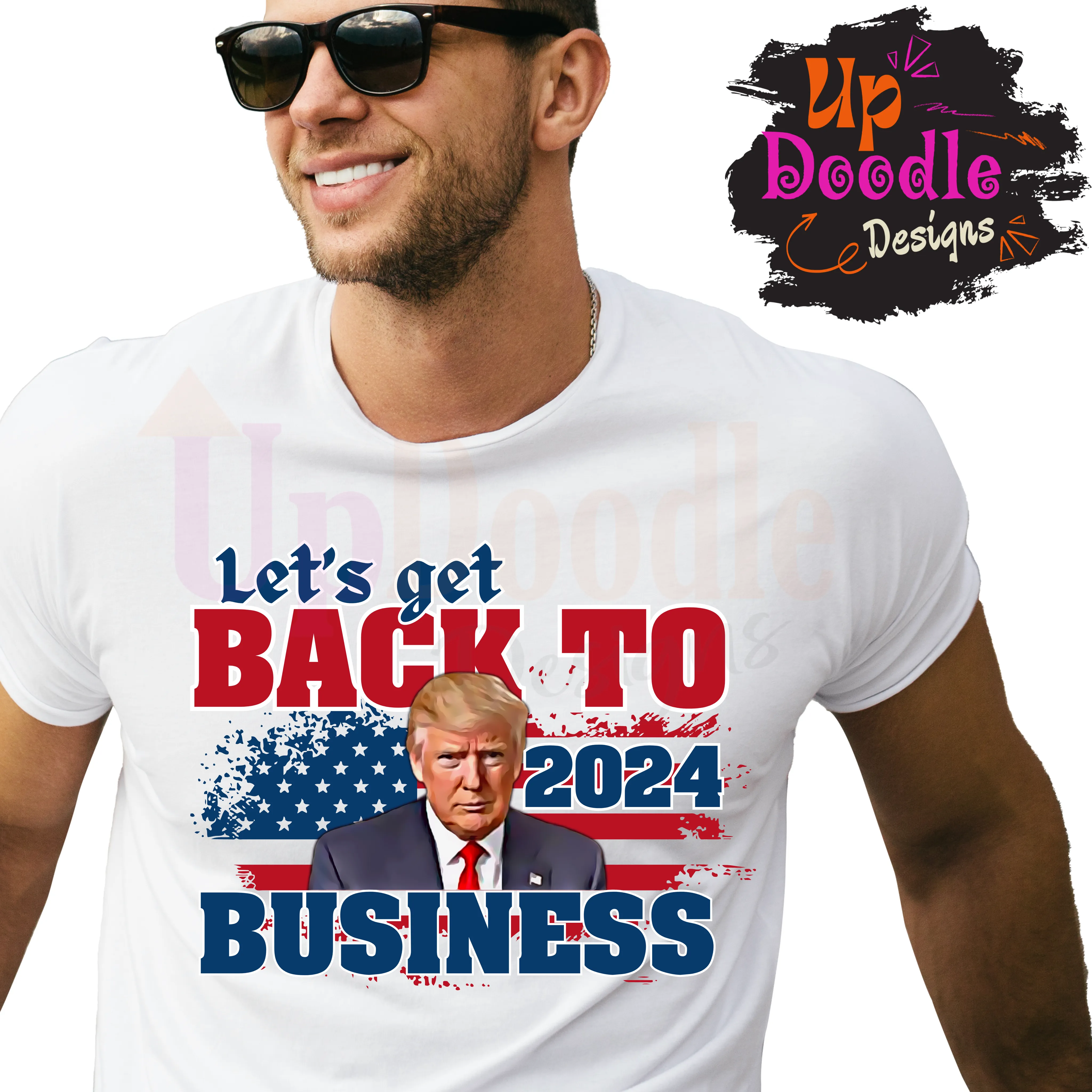 1248 Trump Back to Business DTF/Sublimation Transfer