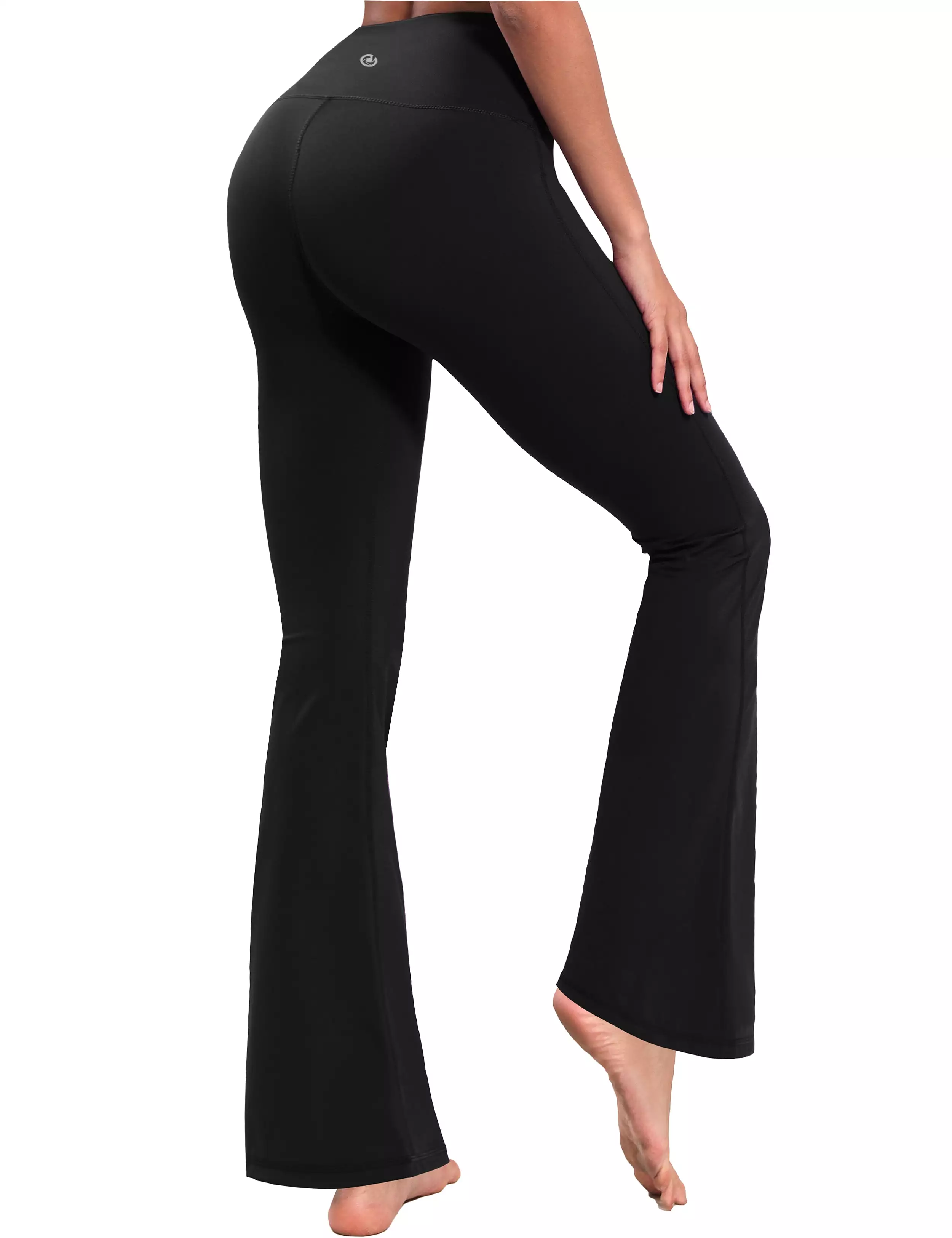 29 31 33 35 37 High Waist Bootcut Leggings Black ins_yogastudio