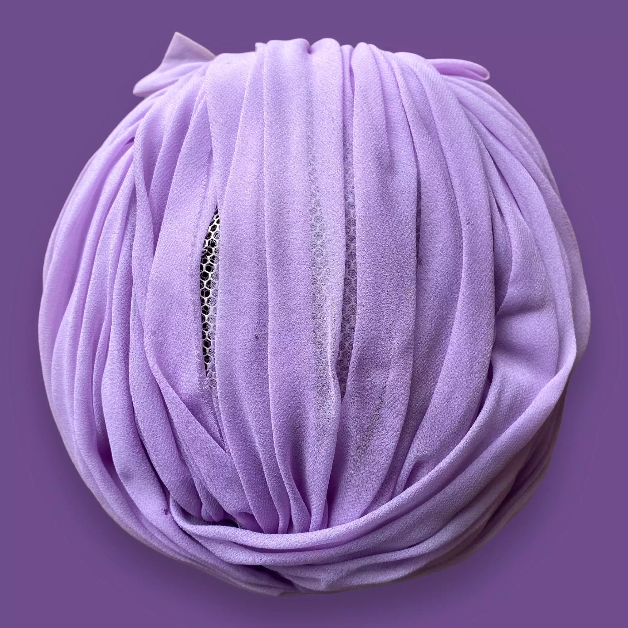 40s 50s I.Magnin Silk Lilac Turban