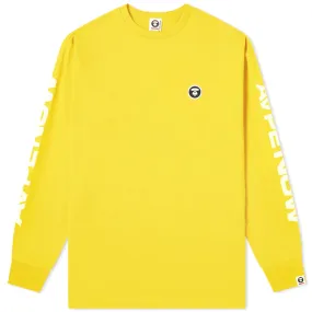 AAPE Long Sleeve Logo Arm T-ShirtYellow