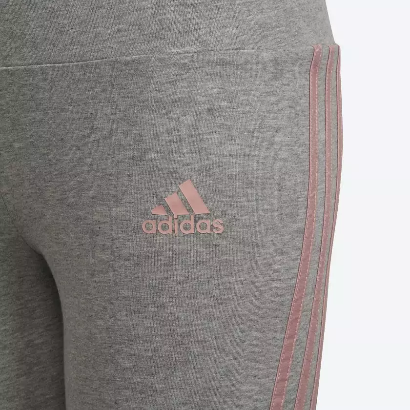 Adidas 3-Stripes Cotton Tight -Medium Grey Heather /Wonder Mauve