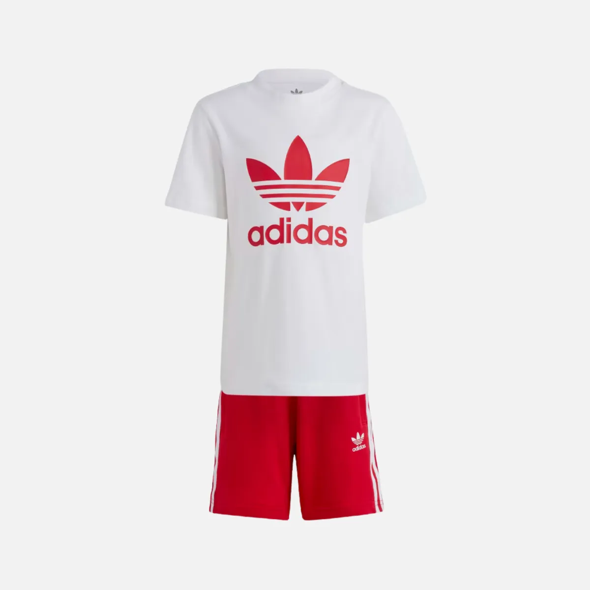 Adidas Adicolor Shorts and T-shirt Kids Set (3-7 Year) -Better Scarlet