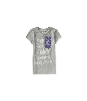 Aeropostale Girls Glitter Nyc Graphic T-Shirt