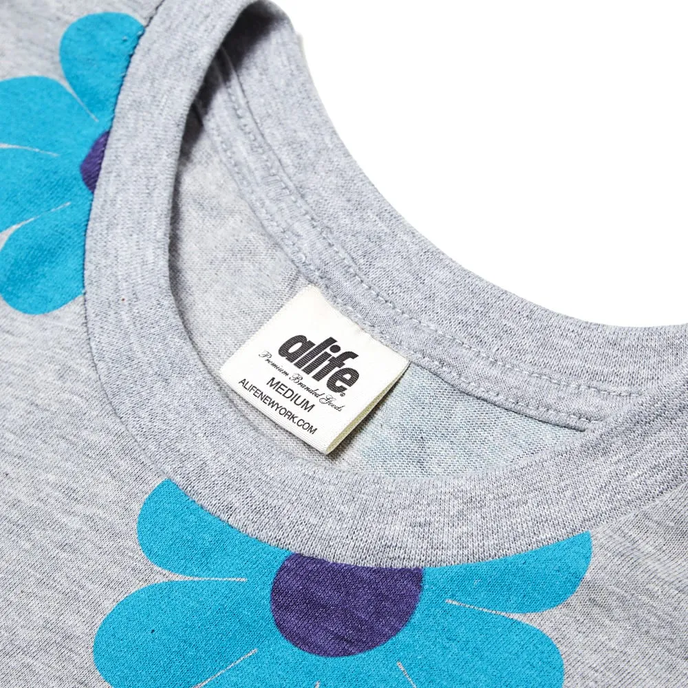 Alife Daisy Allover TeeMedium Heather Grey