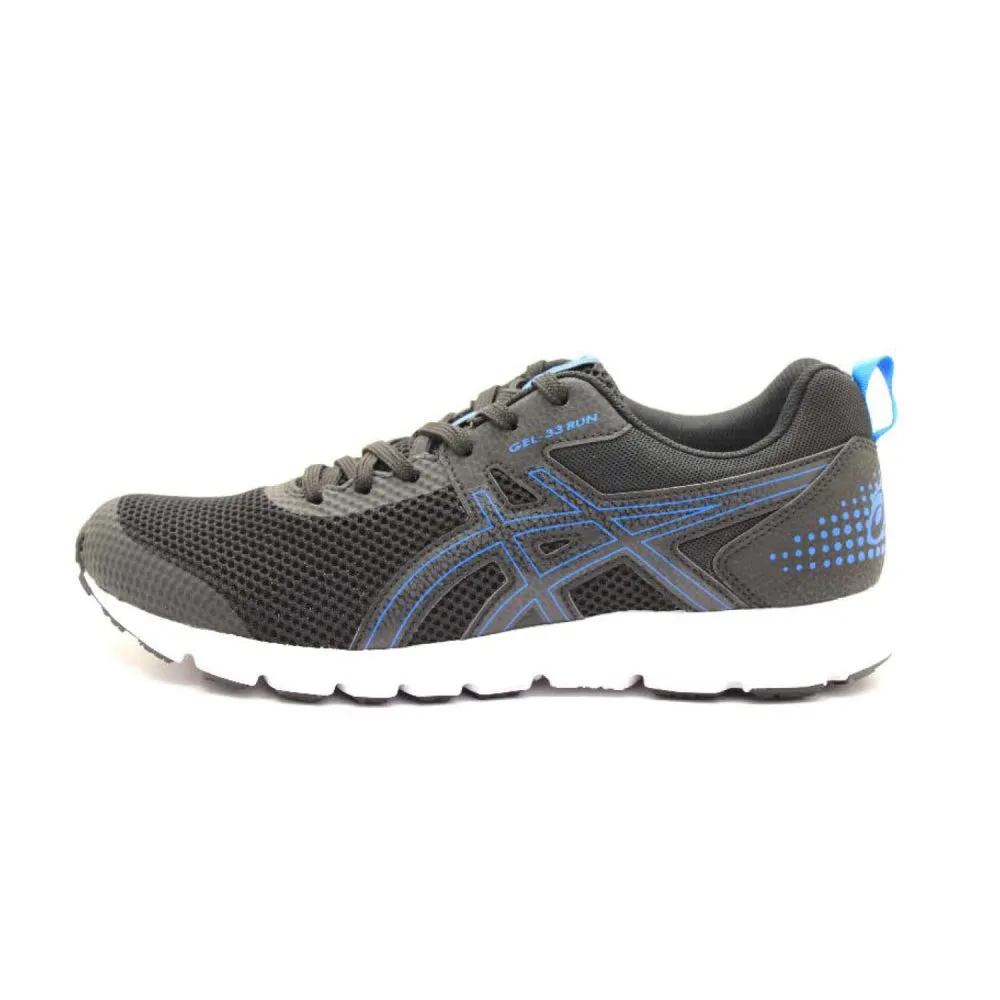 ASICS Men's Gel-33 Run Running Shoe (Black/Electric Blue)