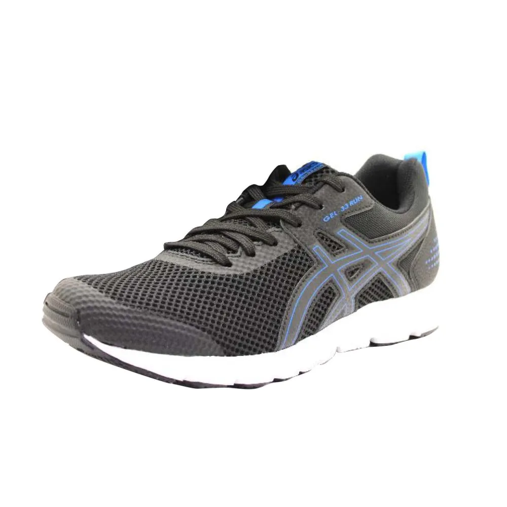 ASICS Men's Gel-33 Run Running Shoe (Black/Electric Blue)