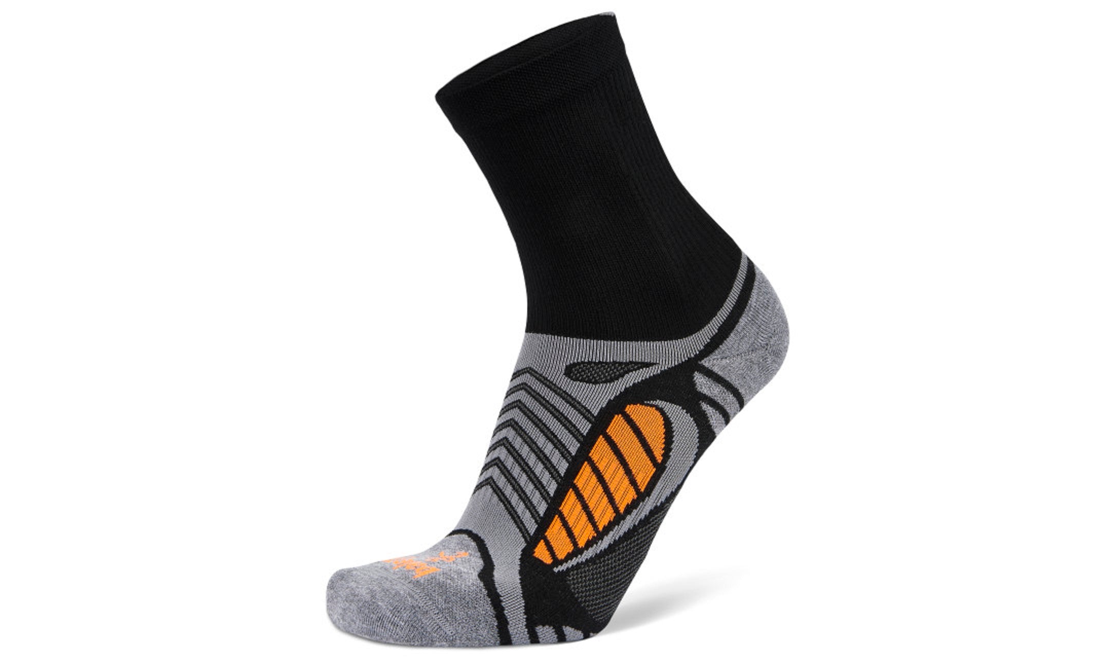 Balega Ultralight Contoured Fit - Black/ Grey Heather (Crew)