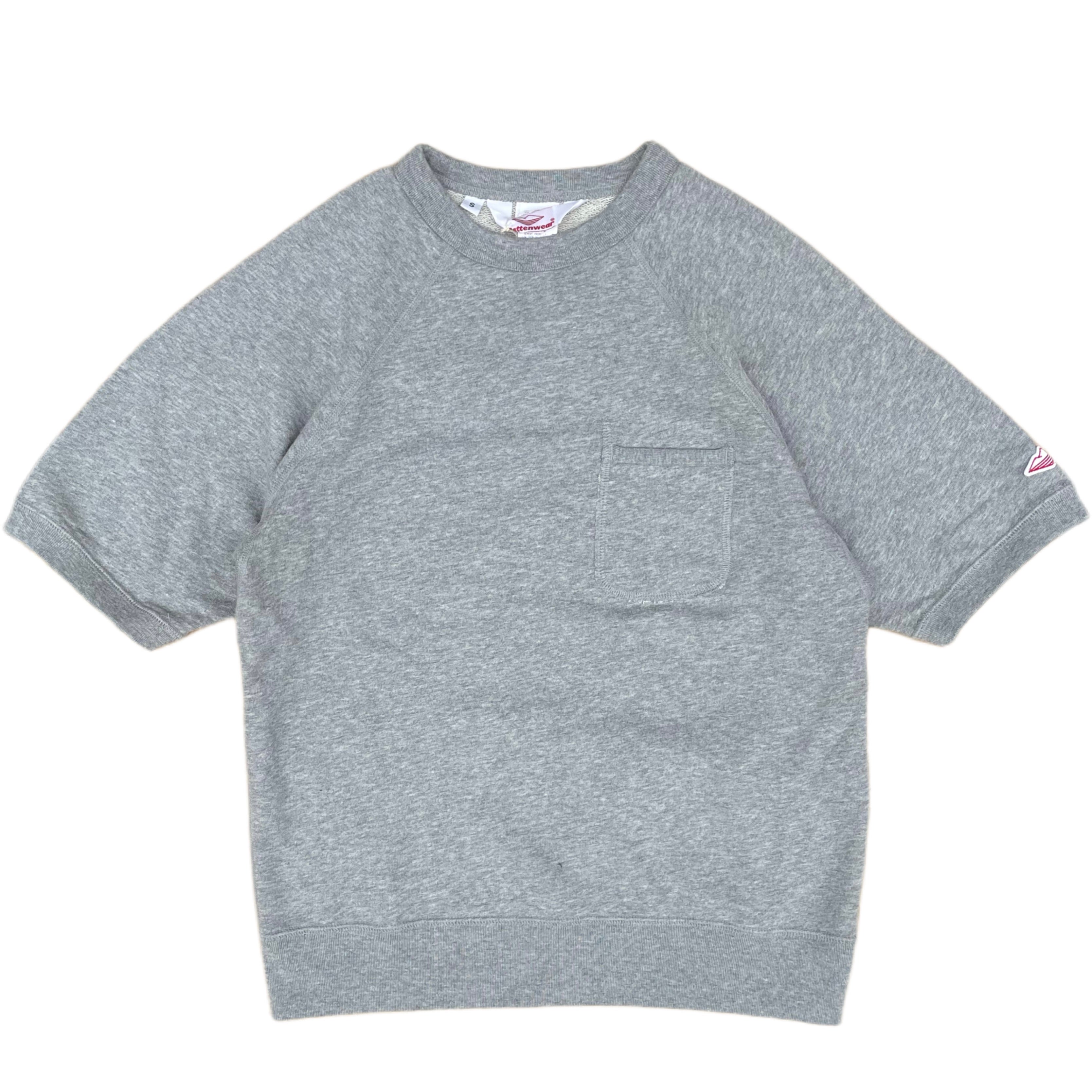 BATTENWEAR Short Sleeve Reach Up Sweatshirt Grey Heather