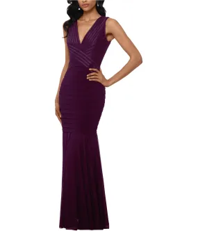 Betsy & Adam Womens Bandage Gown Dress