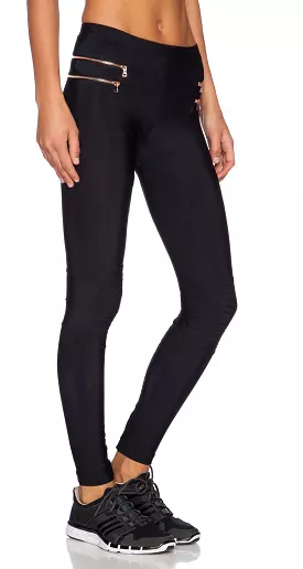 Blue Life Fit Zipper Moto Legging