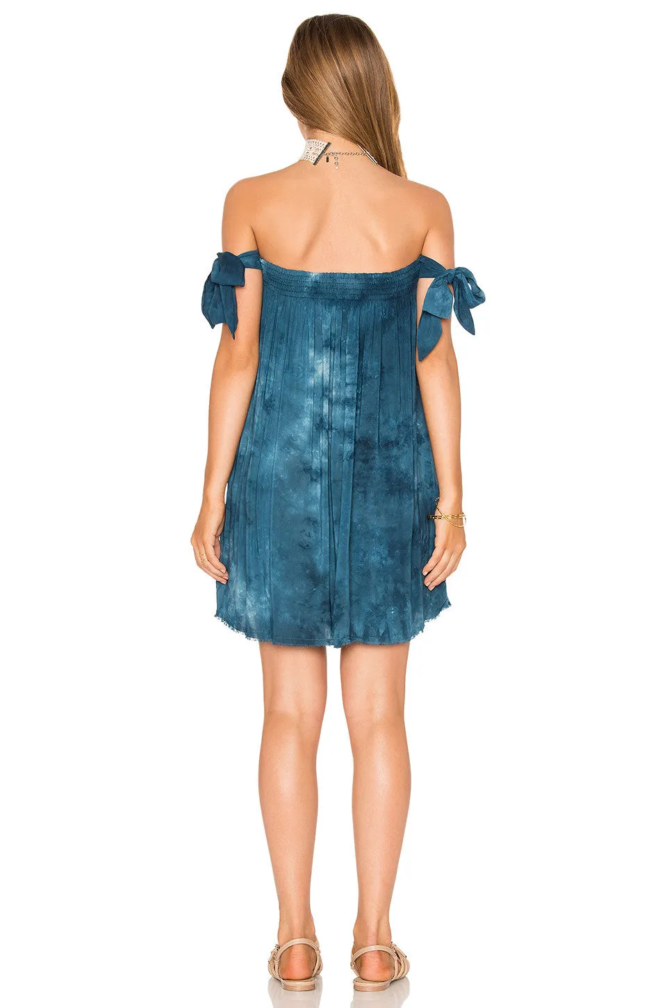 Blue Life Off Shoulder Venus Tie Dress