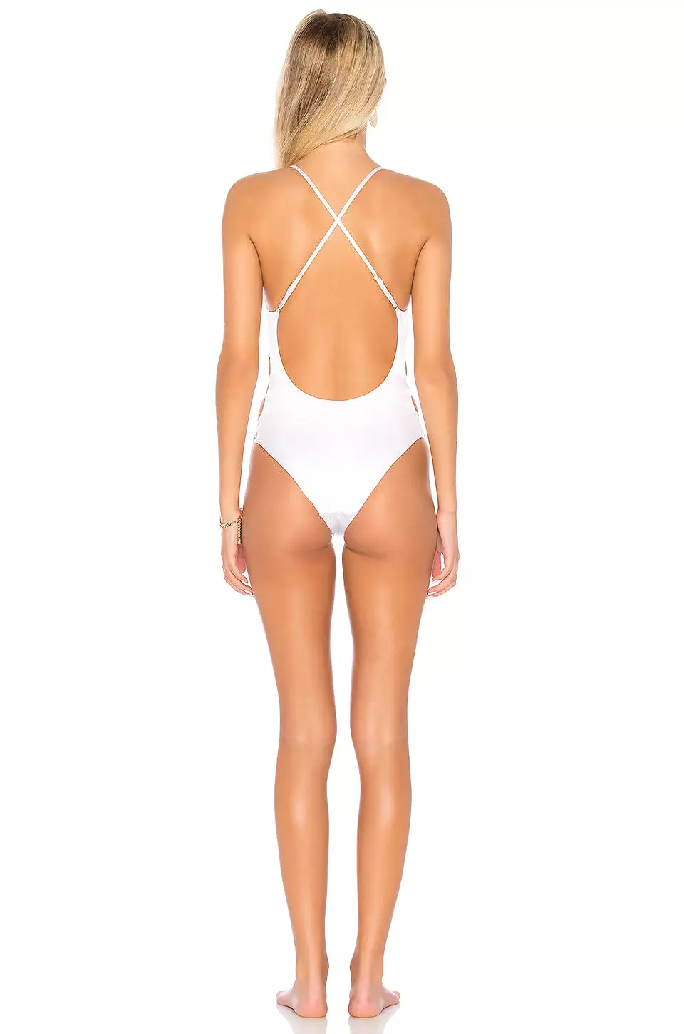 Blue Life Rising Sun One Piece Swim Suit White