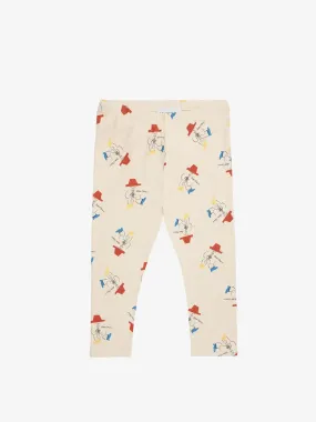 Bobo Choses Baby Magic Flute Leggings in Ecru