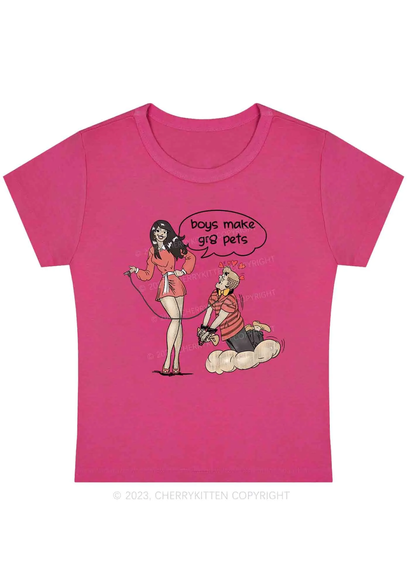 Boys Make Gr8 Pets For Girls Y2K Baby Tee Cherrykitten