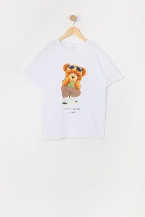 Boys Stay Fresh Teddy Graphic T-Shirt