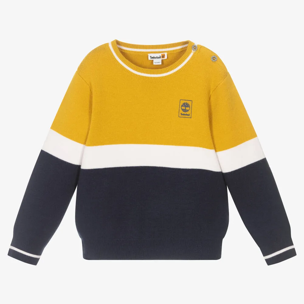 Boys Yellow & Blue Sweater