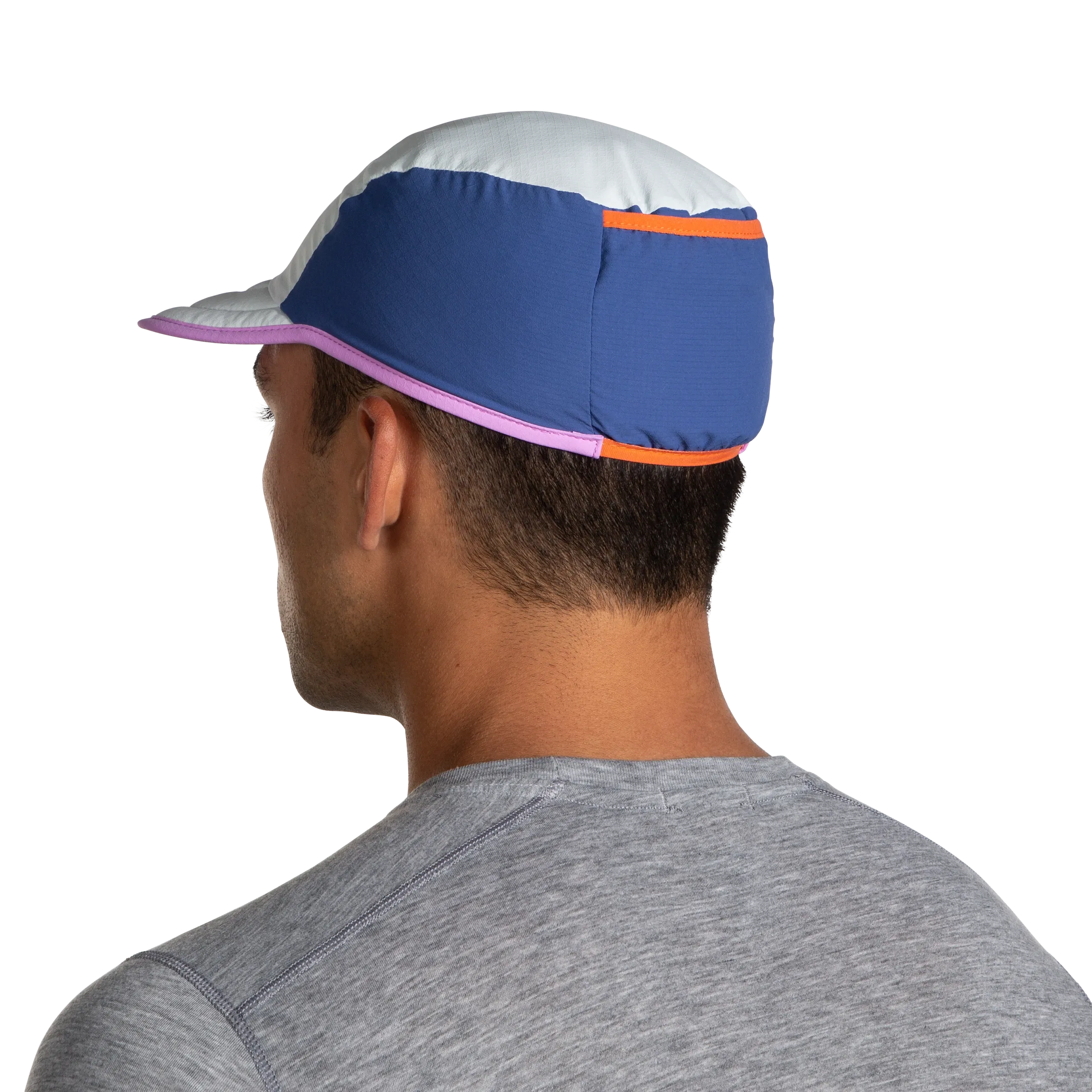 Brooks | Lightweight Packable Hat | Unisex | Slate/Aegean/Bright Purple