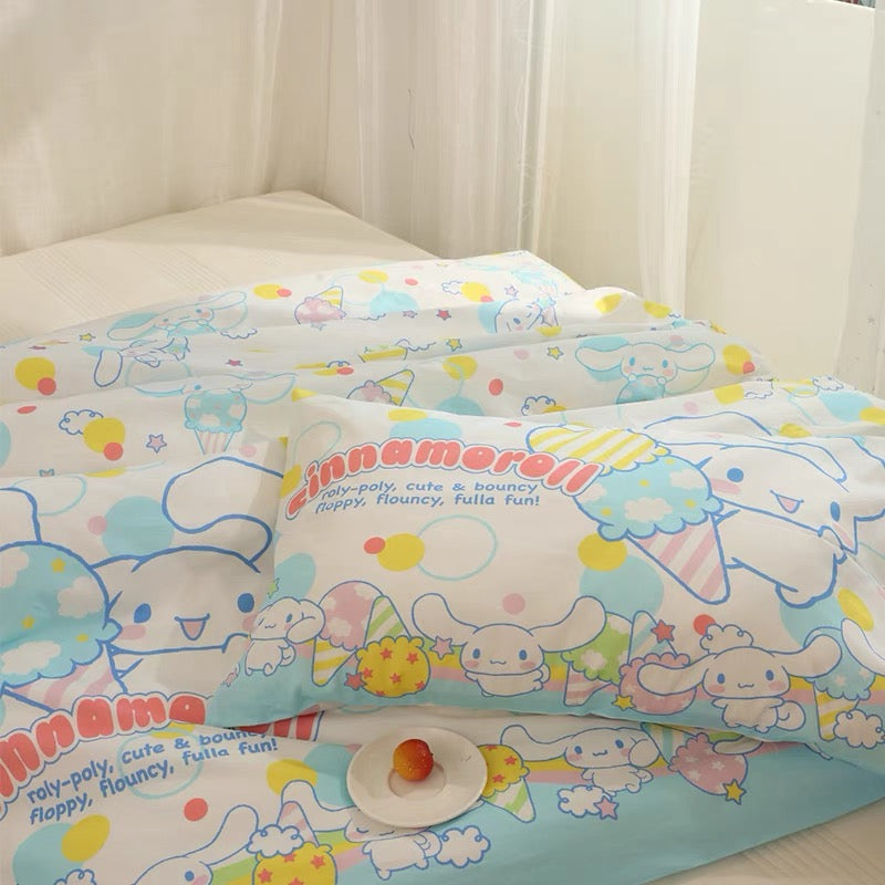 Cinnamoroll licensed cinnamoroll ice cream bed sheet / duvet cover/ pillow case