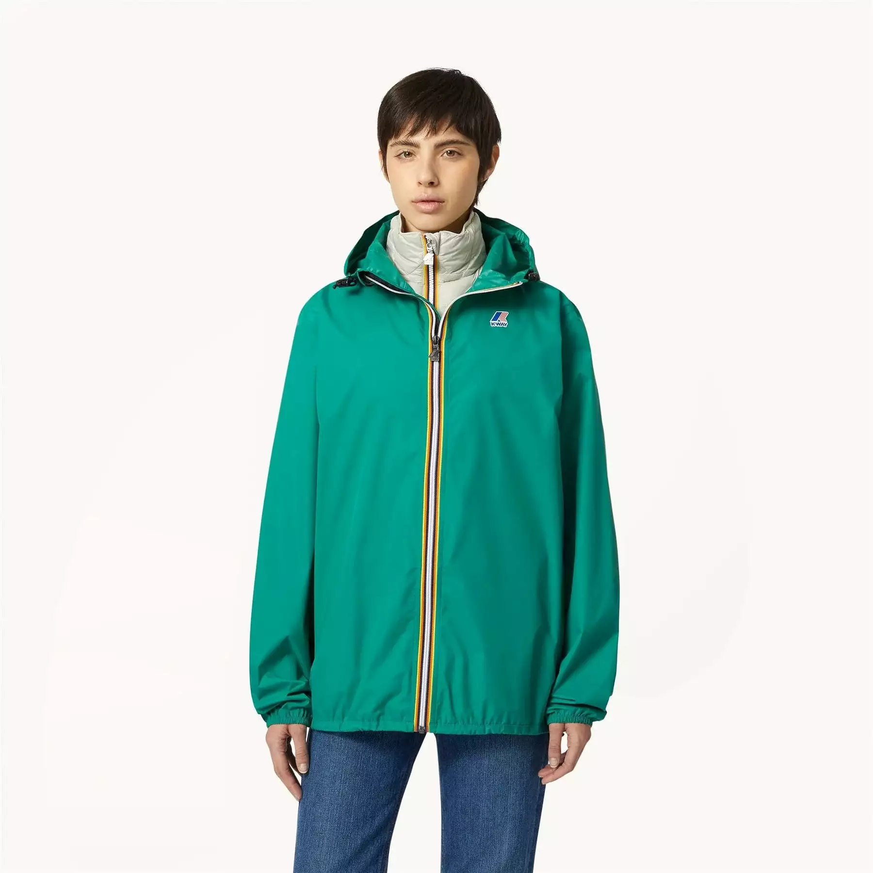 Claude Packable Unisex Rain Jacket (Green)