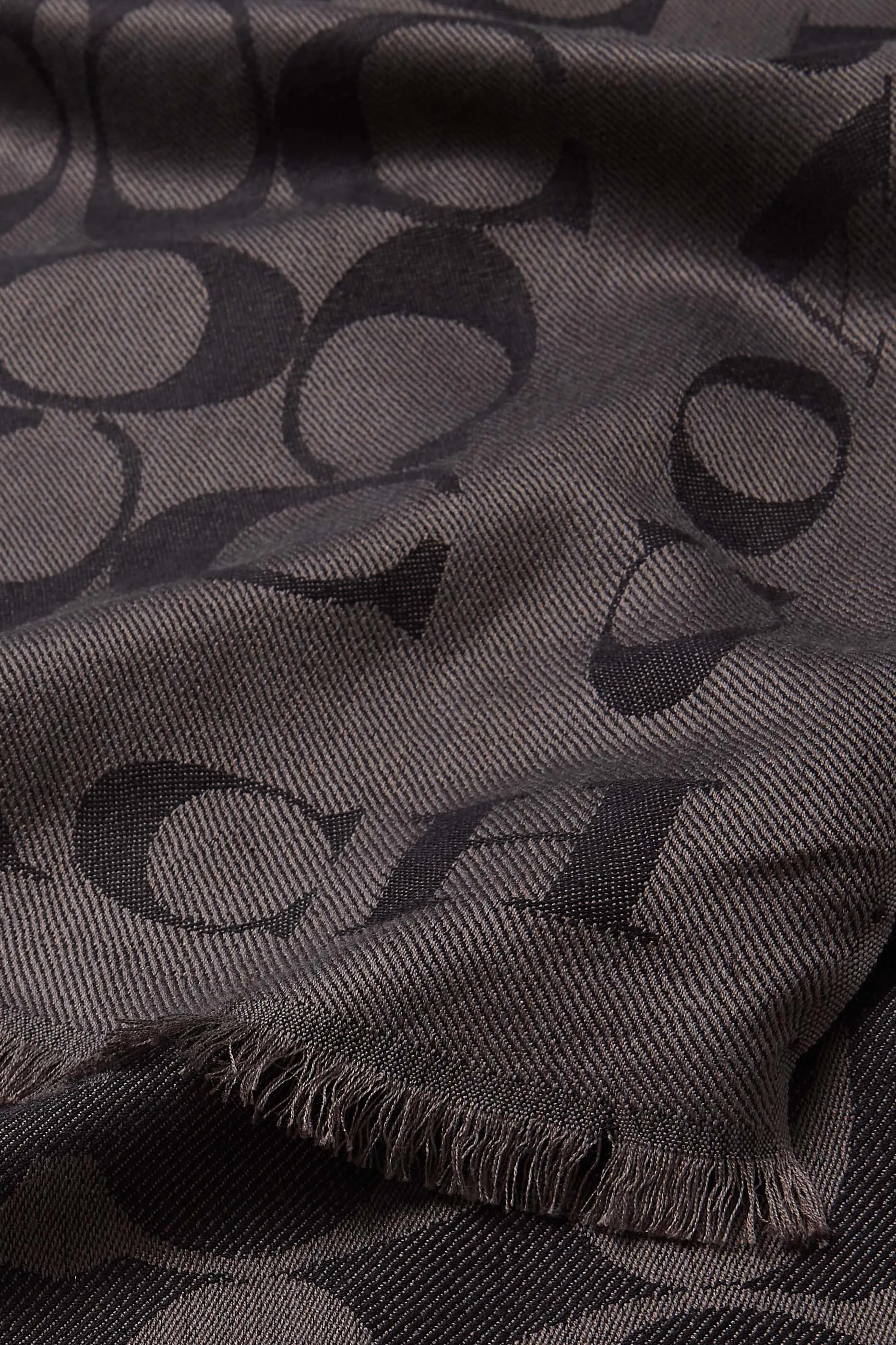 Coach Signature Monogrammed Scarf