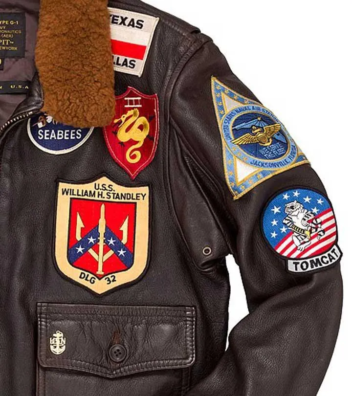 Cockpit USA Men's Reproduction Top Gun G-1 Leather Flight Jacket