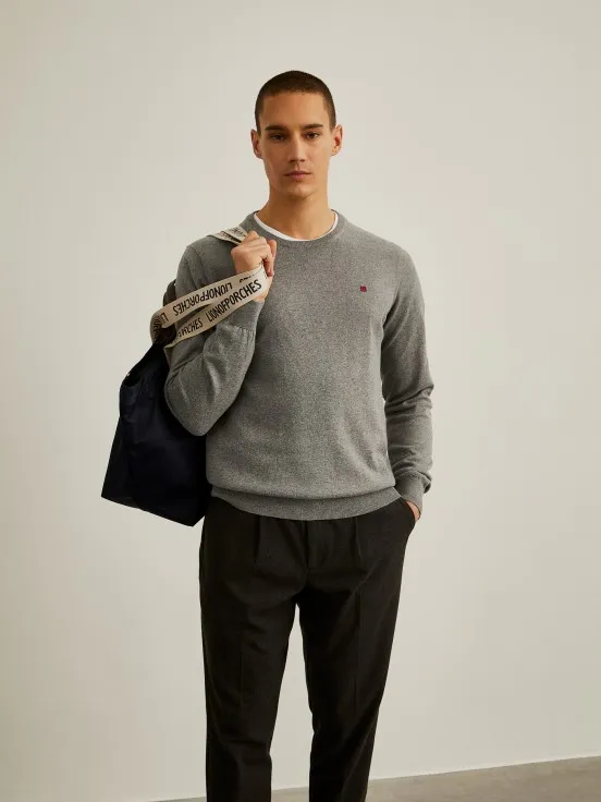 Cotton and cashmere sweater