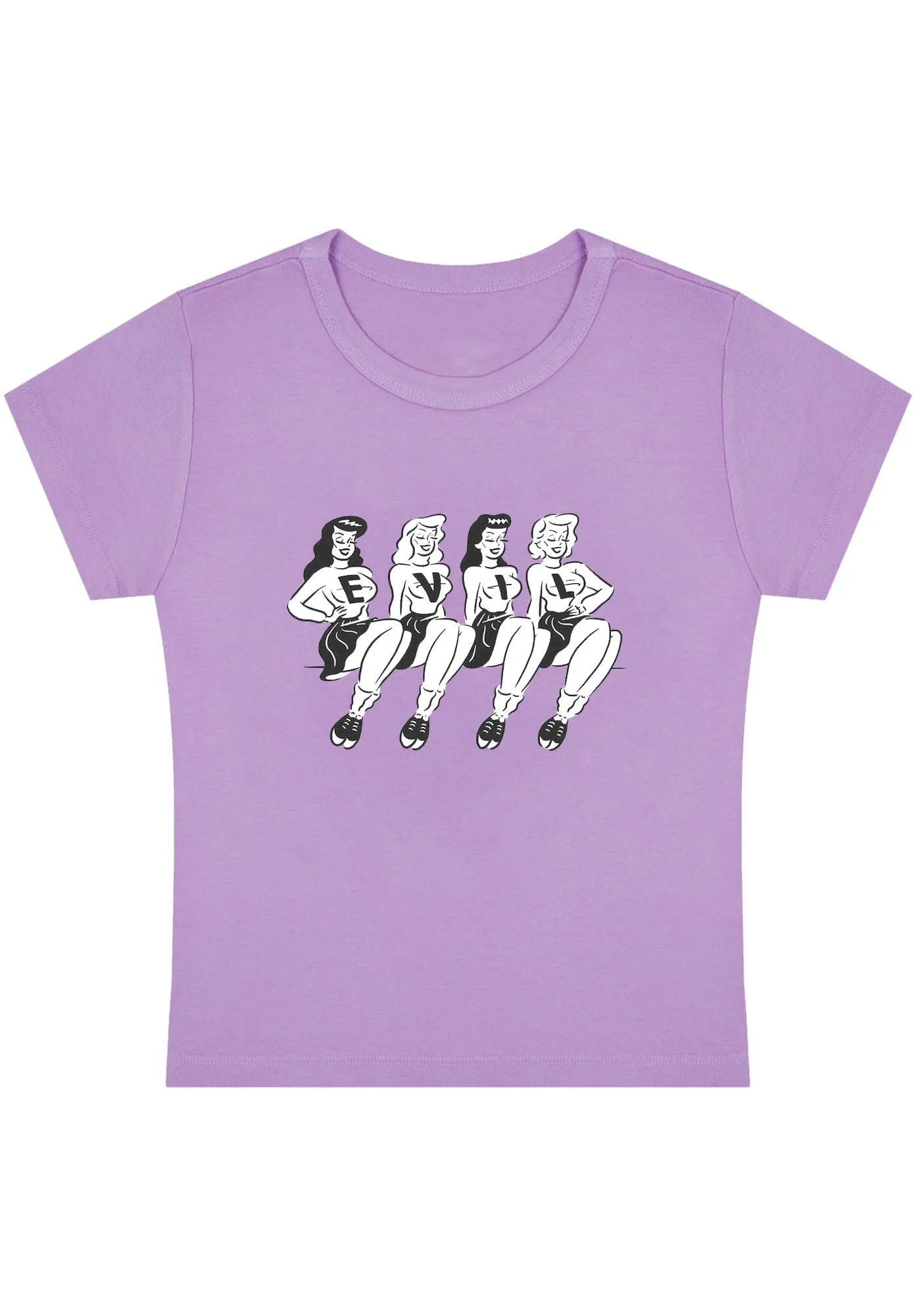 Curvy Four Girls Evil Baby Tee