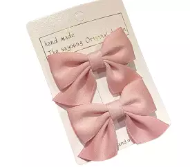 Cute Bows Baby Girls Hair Clips Solid Color Floral Pattern Children Hairpins Korean Korean Kids Hair Accessories