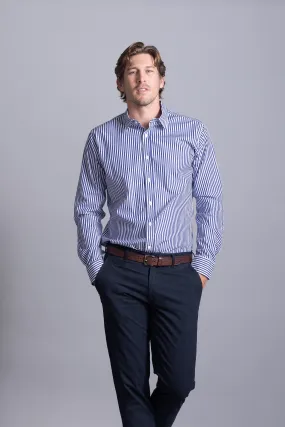 Cutler & Co - Clint Shirt - Carbon Stripe