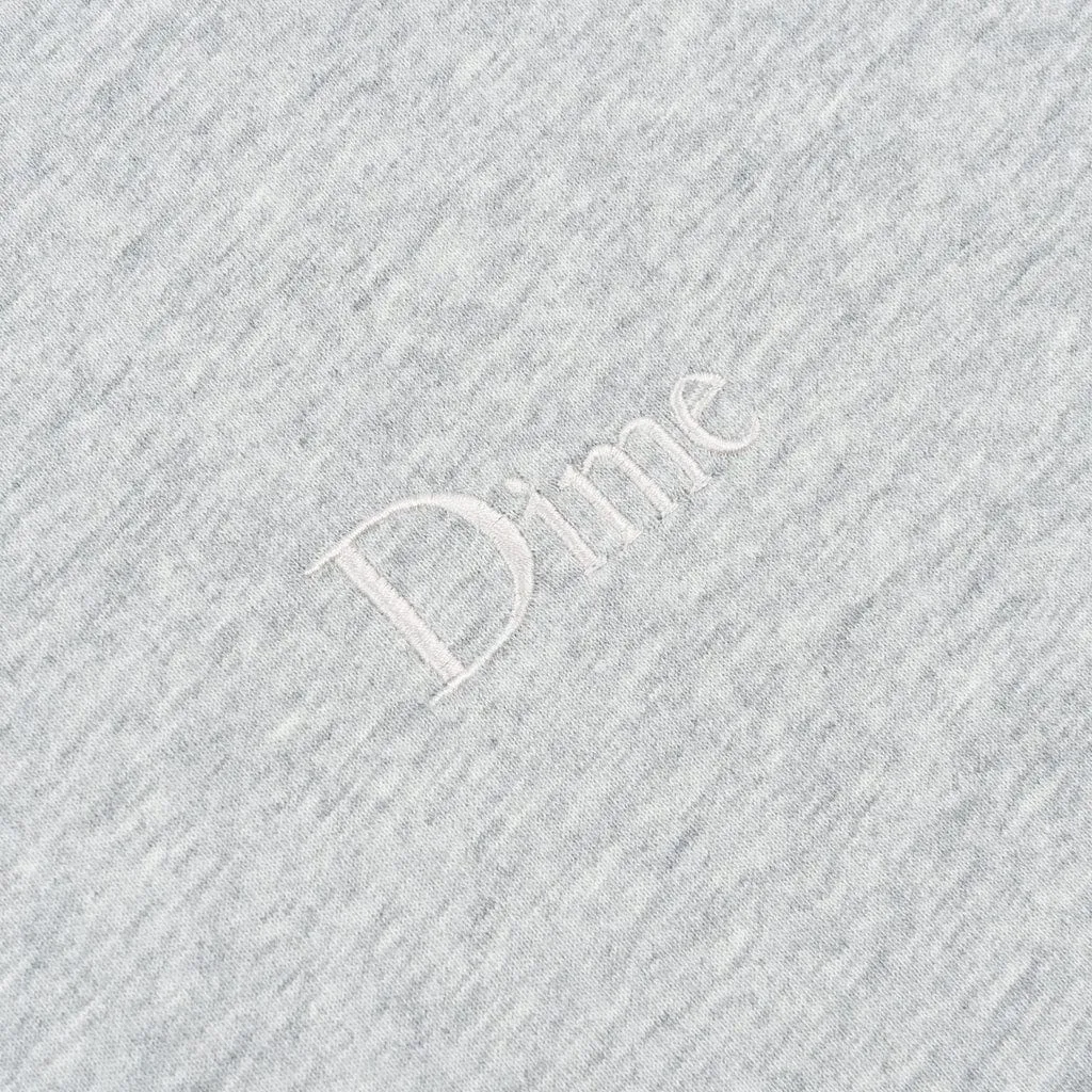 Dime MTL Classic Small Logo T-Shirt Heather Grey