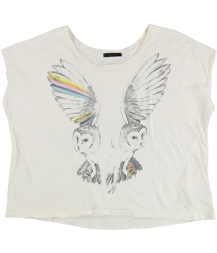 Dirty Violet Womens Owl Graphic T-Shirt