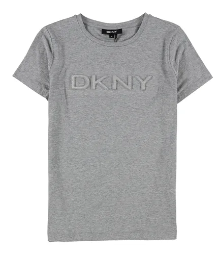 Dkny Womens Glitter Logo Embellished T-Shirt