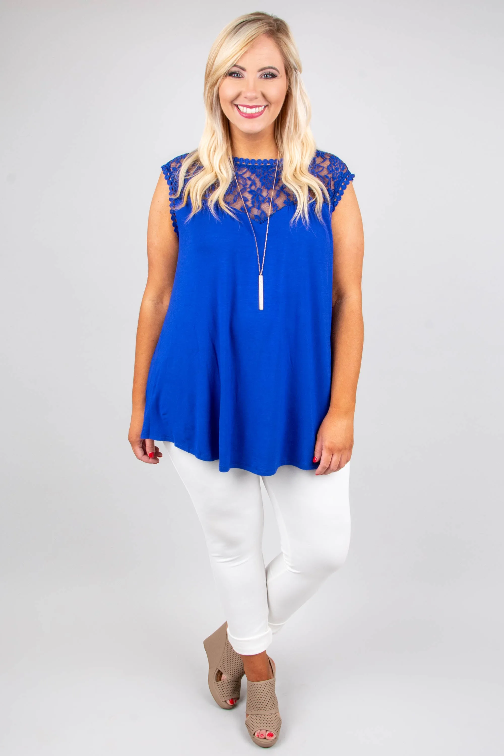 Dream Life Top, Royal Blue