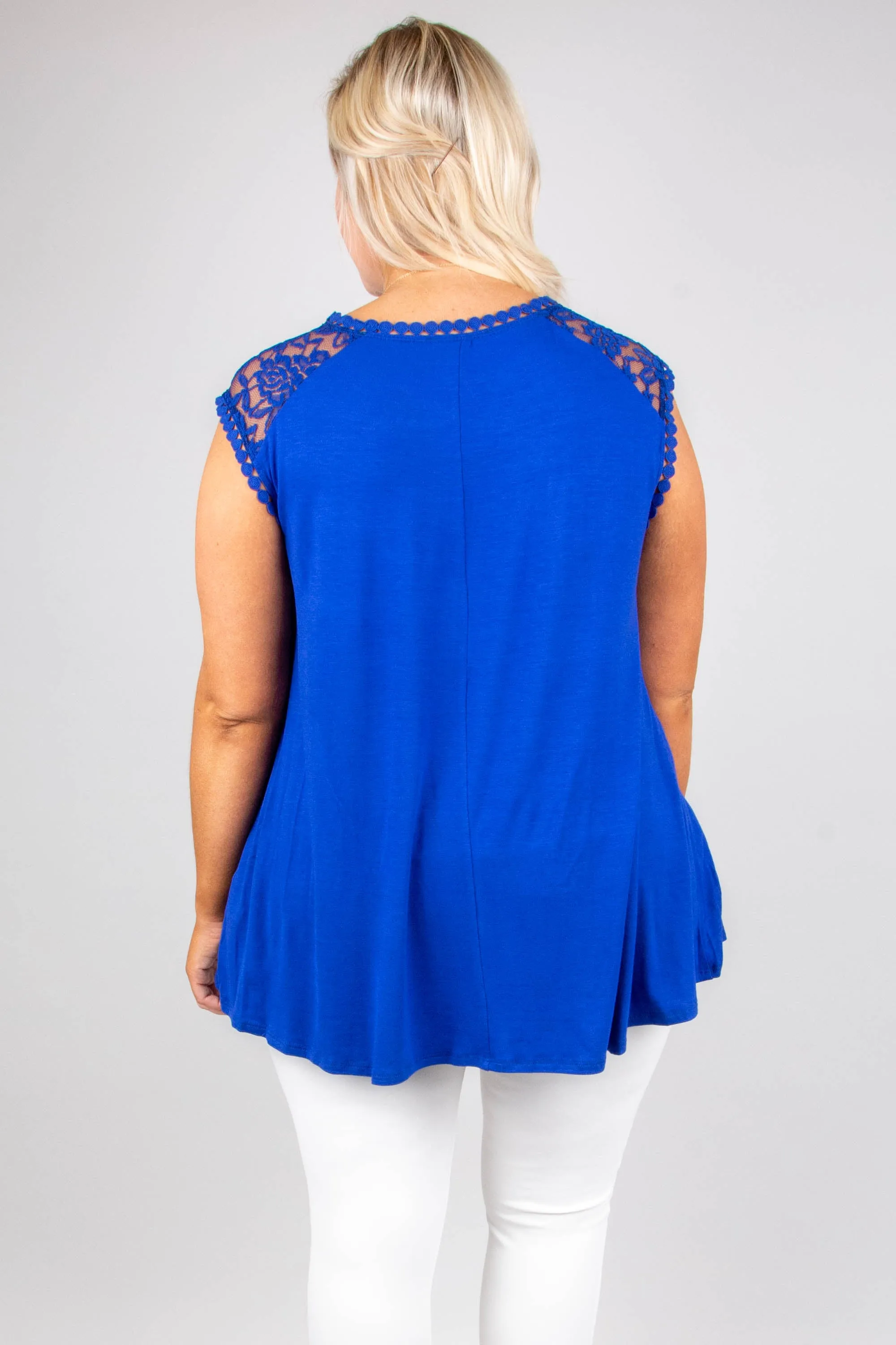 Dream Life Top, Royal Blue