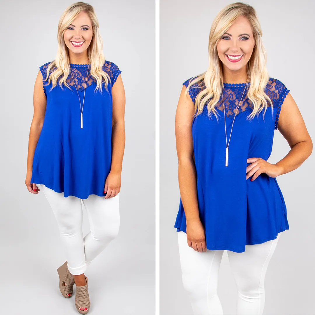 Dream Life Top, Royal Blue