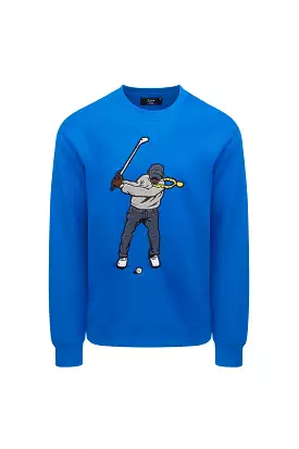 Eastside Golf Men's Core Fleece Crew Swingman (Royal Blue)