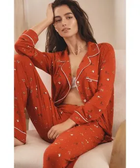 Eberjey Gisele Long-Sleeve Printed Pajama Set