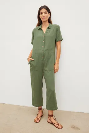 ELIA COTTON GAUZE JUMPSUIT