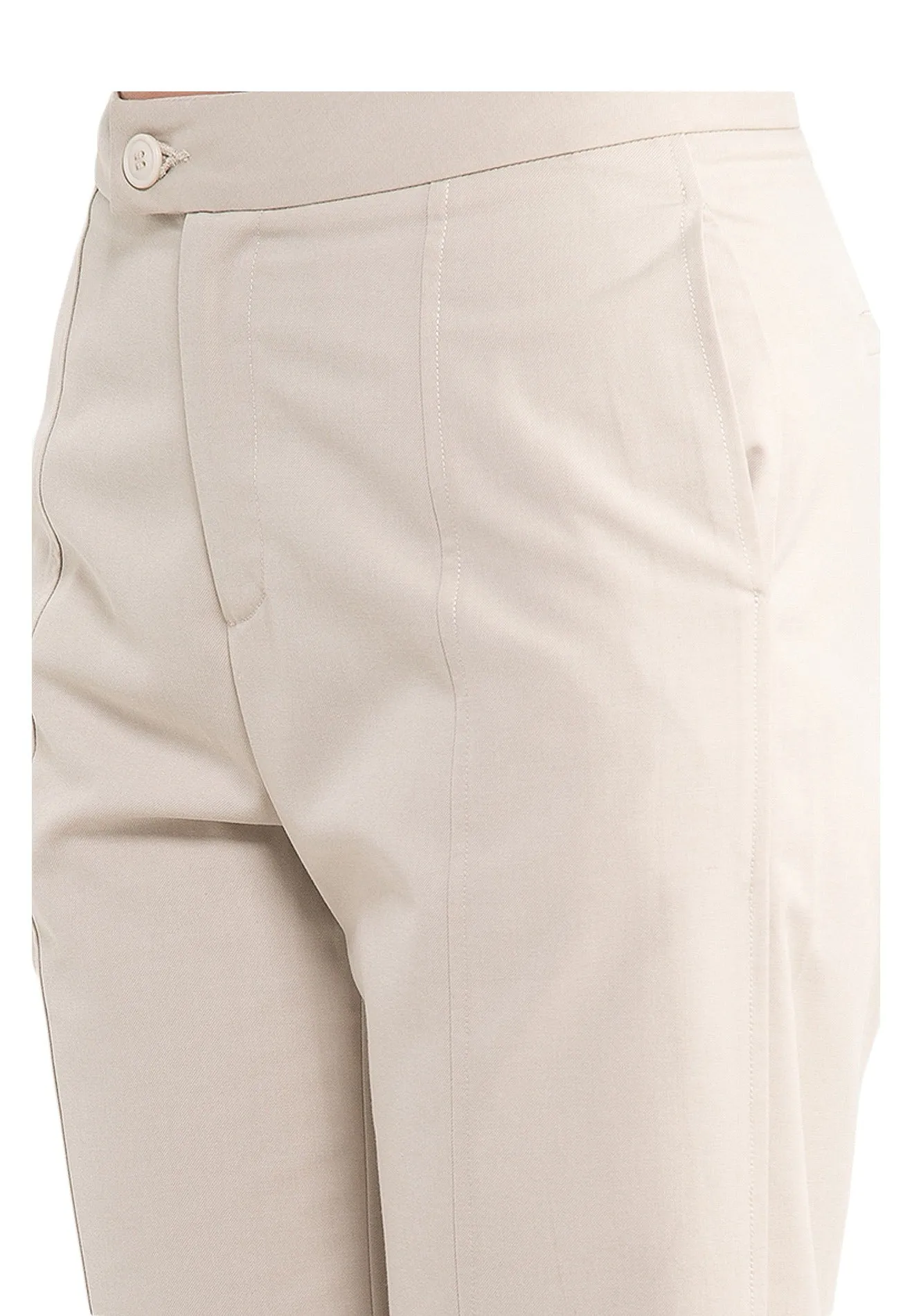 ELLE Apparel High Waist Split-Hem Straight Pants