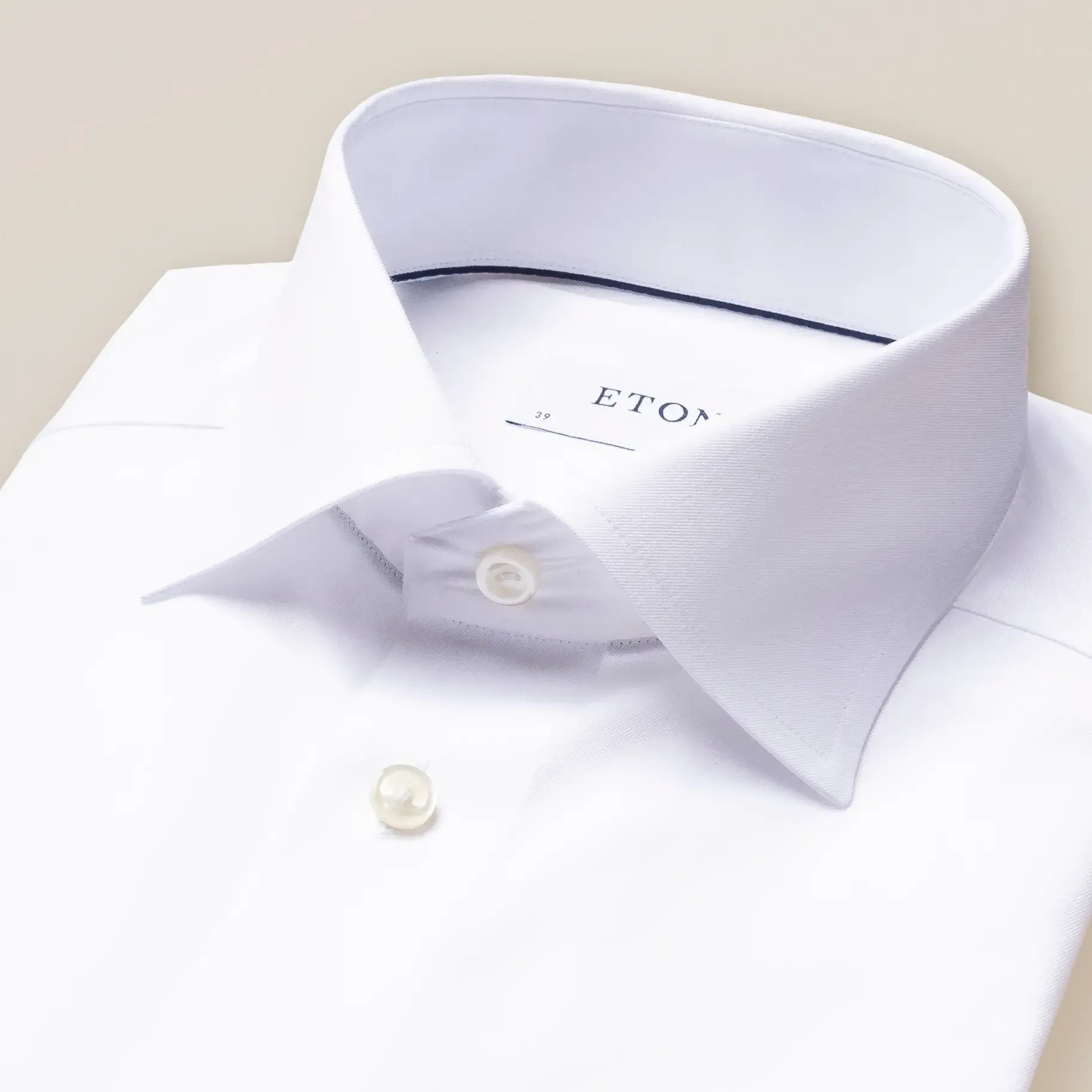 ETON Signature Classic Fit White Twill Dress Shirt