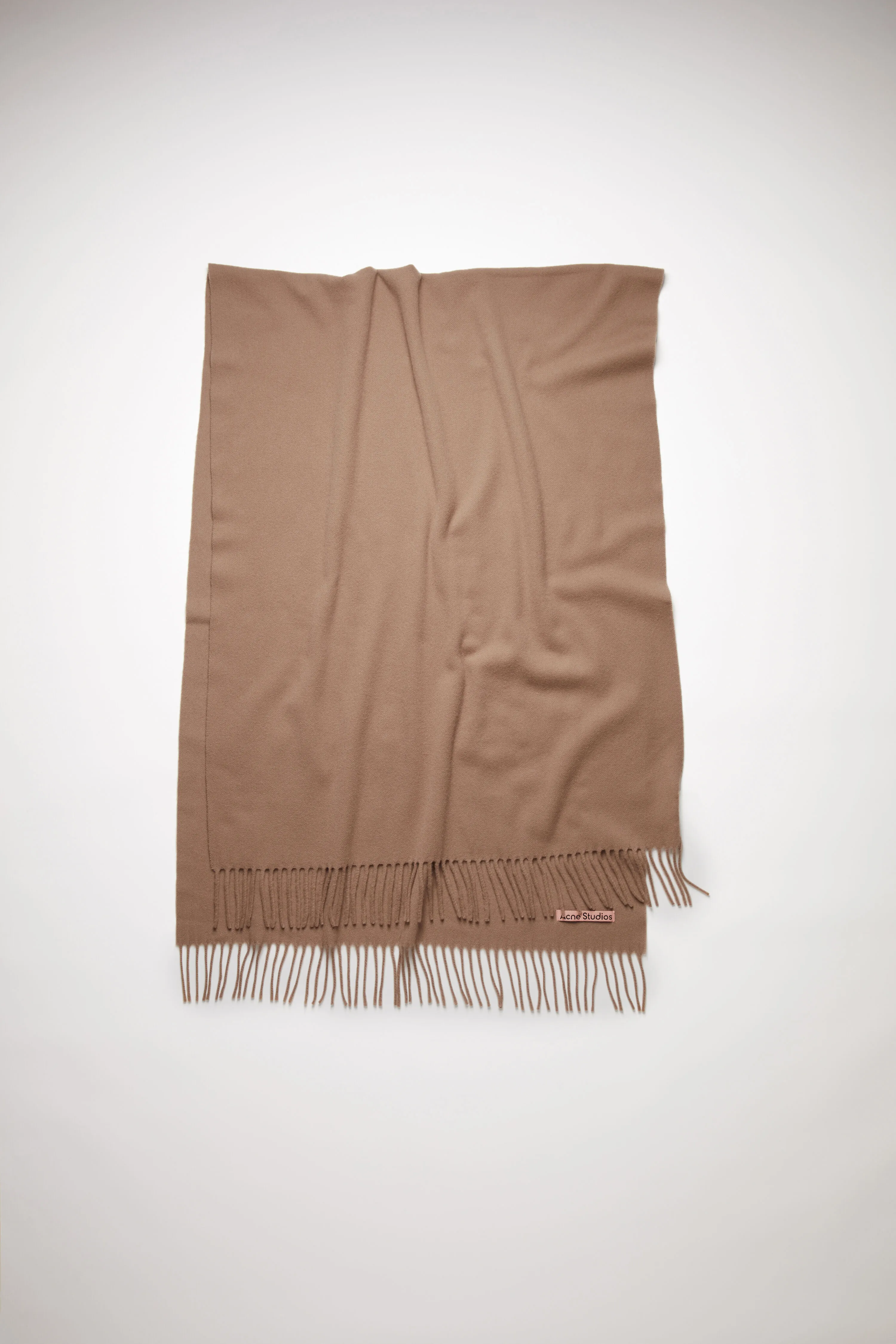 Fringe wool scarf - oversized