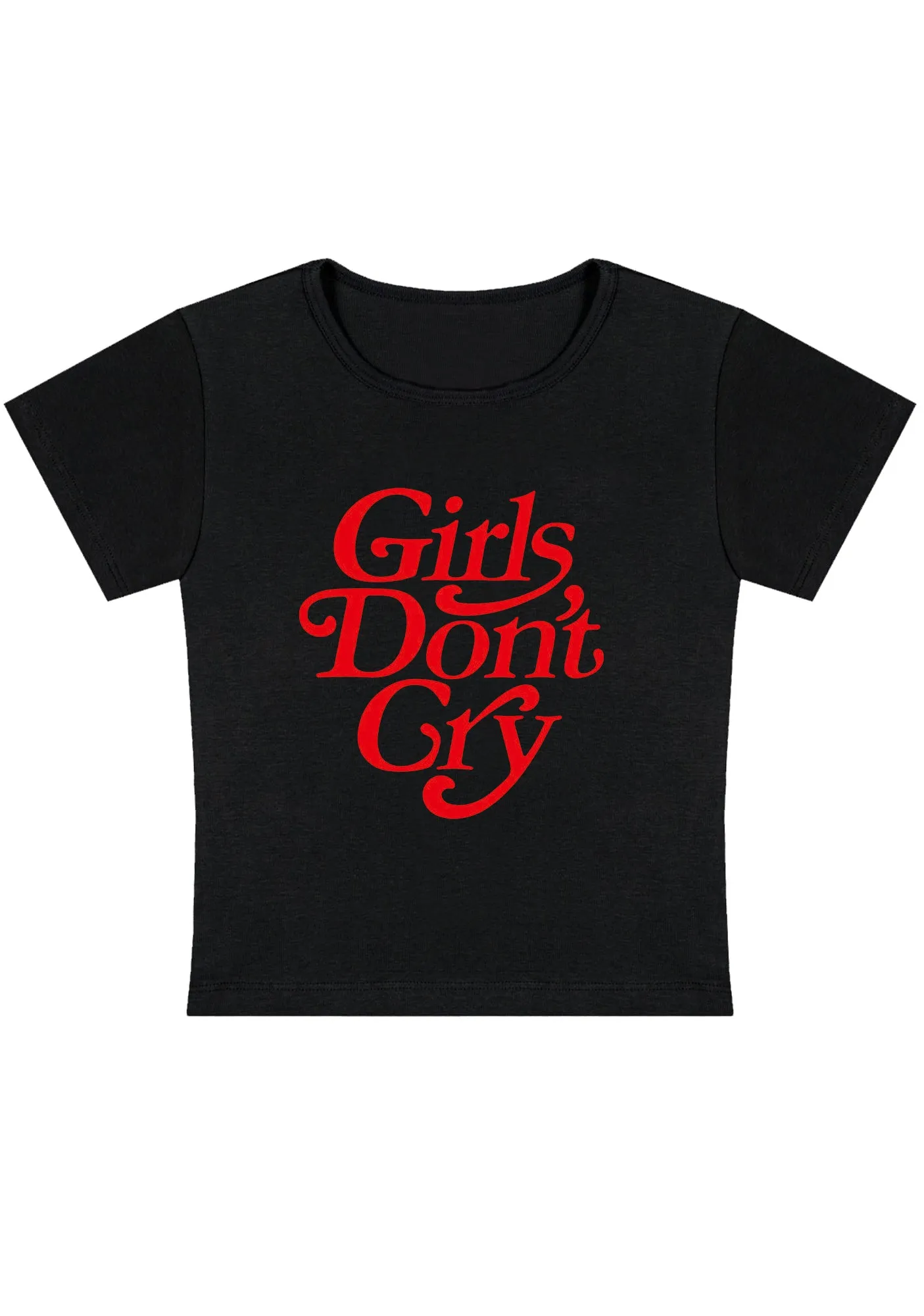 Girls Don't Cry Y2K Baby Tee