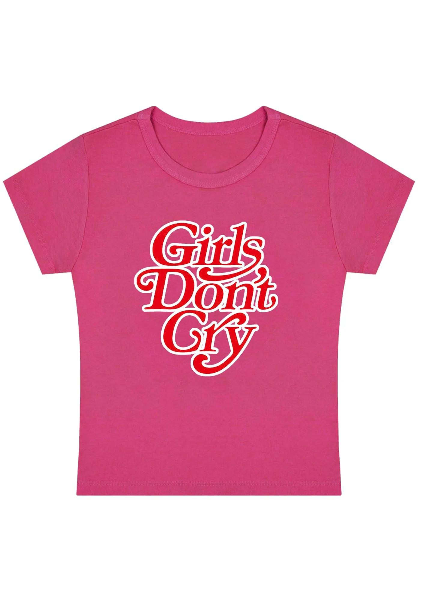 Girls Don't Cry Y2K Baby Tee