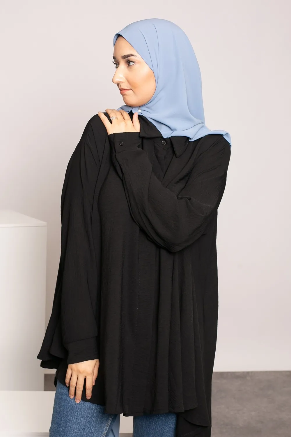 Hijab de seda medina blue jeans