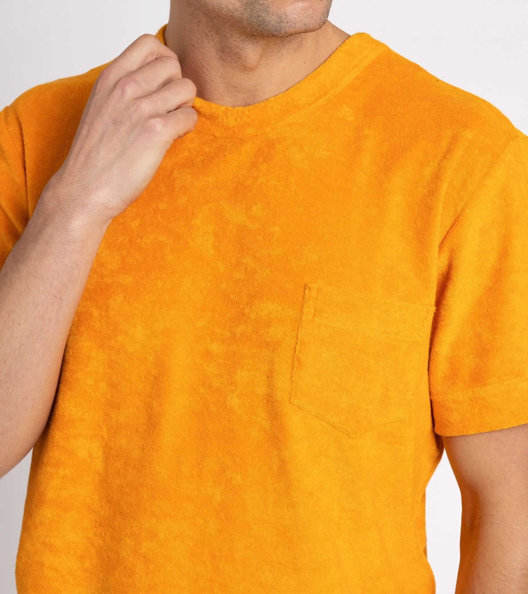 Howlin' Fons Terry Towel T-Shirt: Yellow Gold