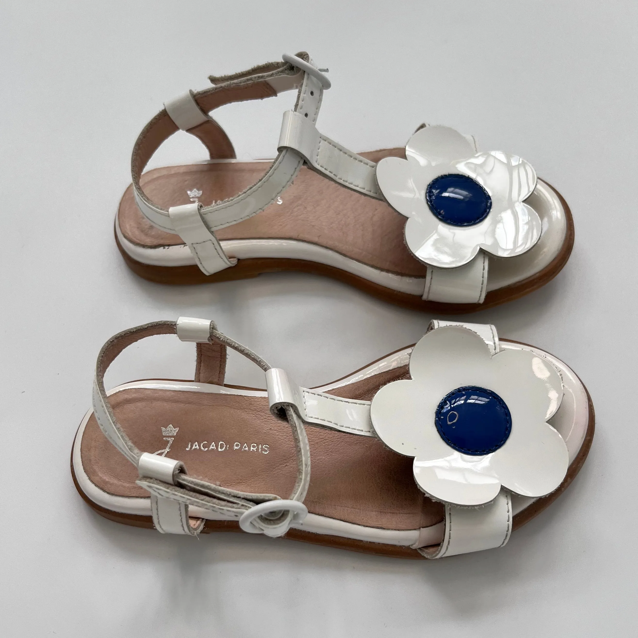 Jacadi White Daisy Sandals: Size EU 28