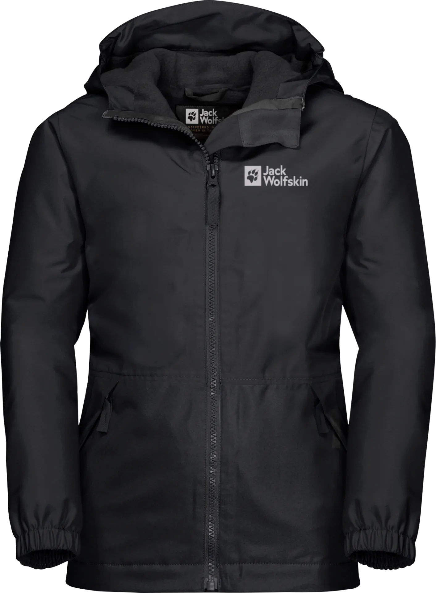 Jack Wolfskin Kids' Snowy Days Jacket Black/Black | Buy Jack Wolfskin Kids' Snowy Days Jacket Black/Black here | Outno