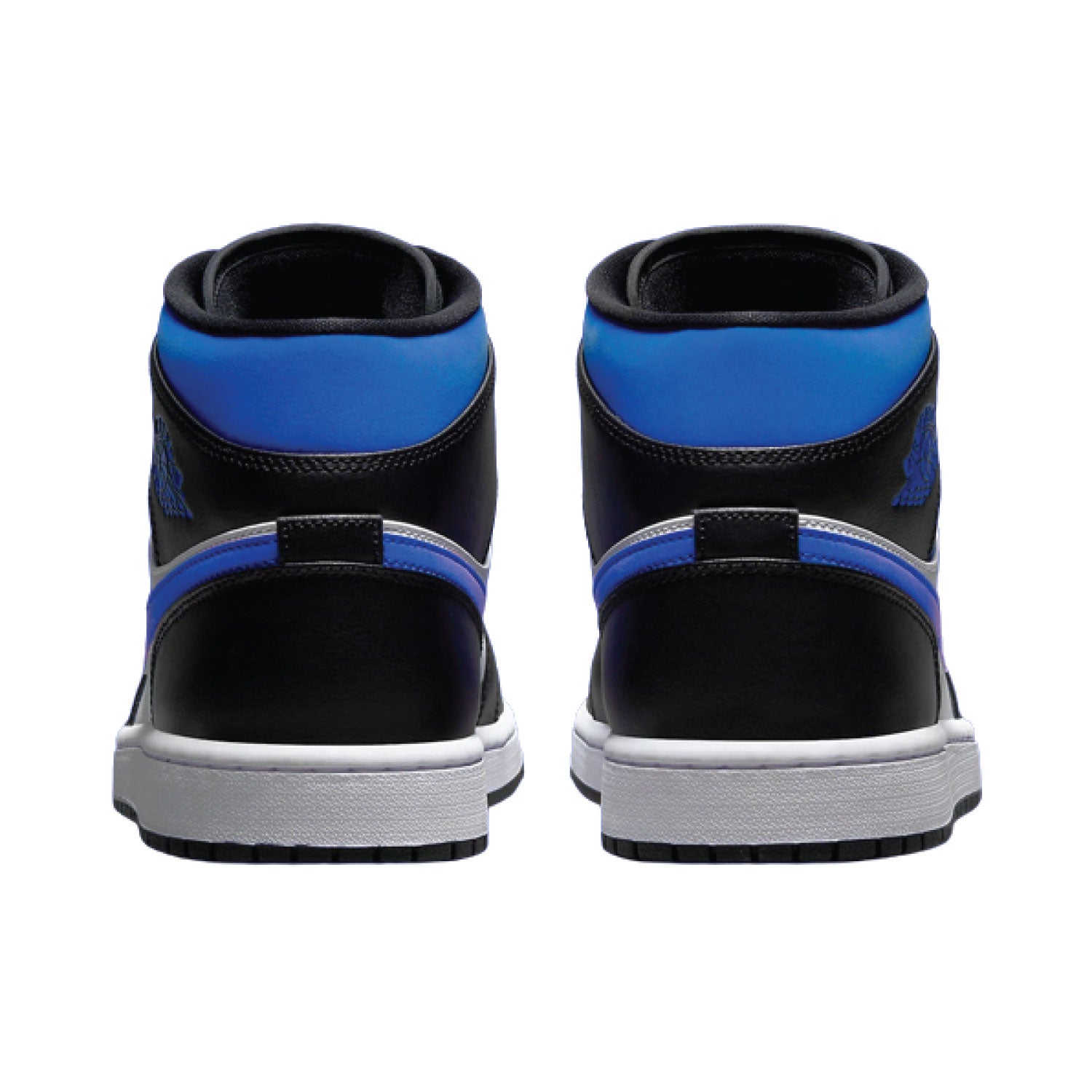 Jordan 1 Mid Black White Royal Blue