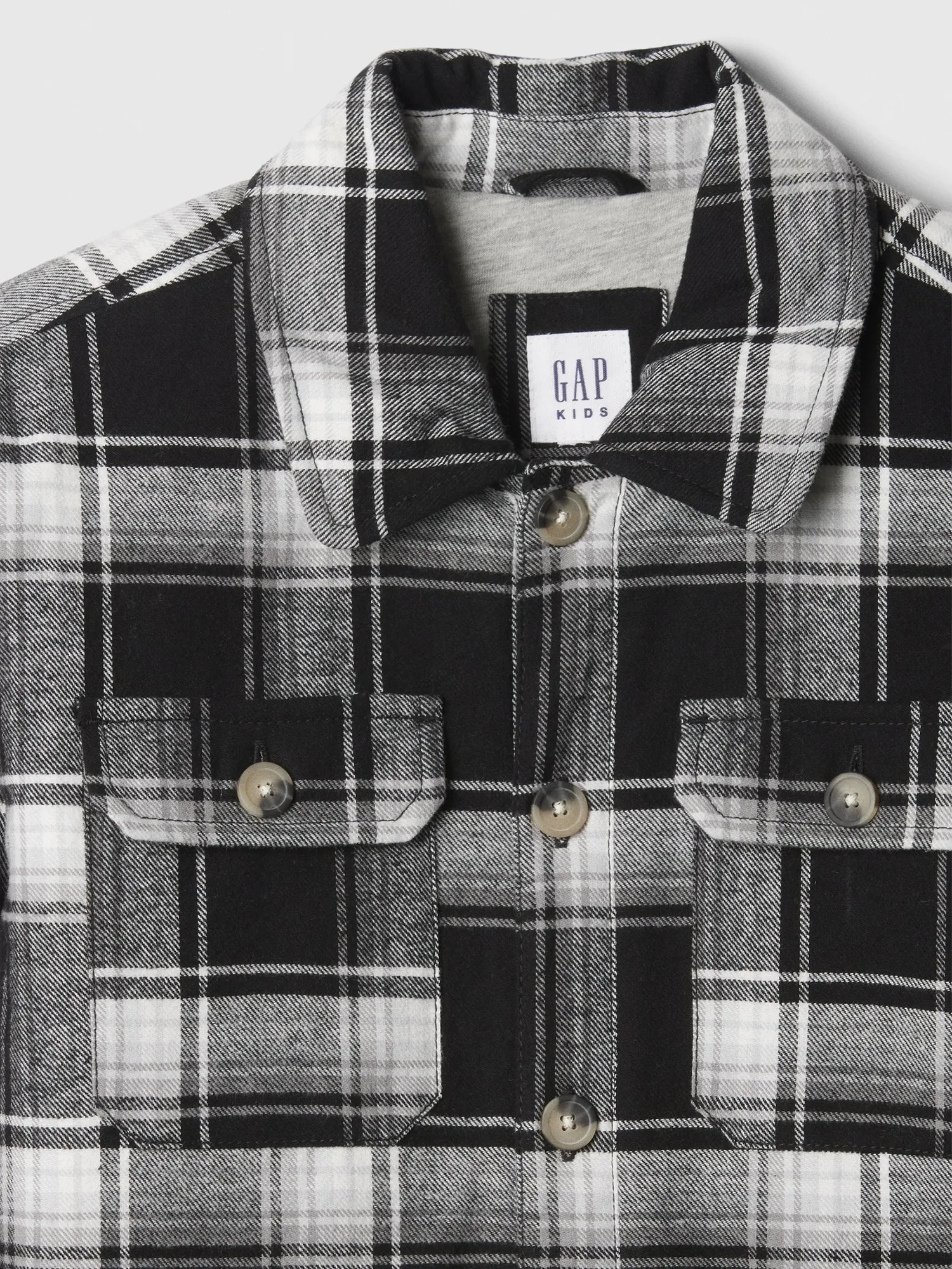 Kids Flannel Shirt Jacket