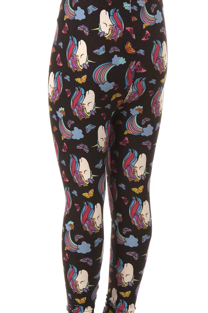 Kid's Unicorn Dream Pattern Printed Leggings